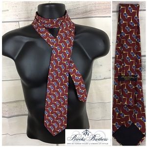 BROOKS BROTHERS 100% Silk Tie Gorgeous Graphic